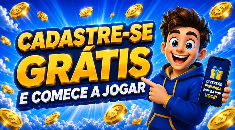 Cadastre-se grátis e comece a jogar
